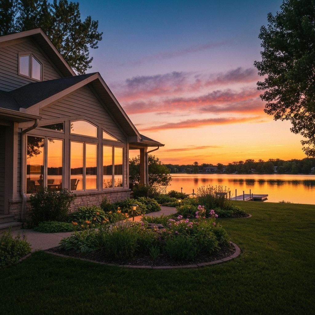 Beautiful lakefront home in Iowa Great Lakes